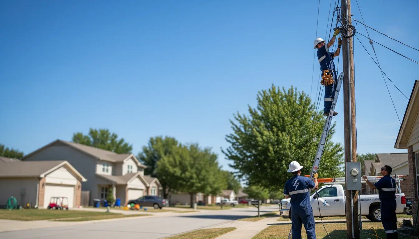 Residential electrician providing installation services in Utica, MO